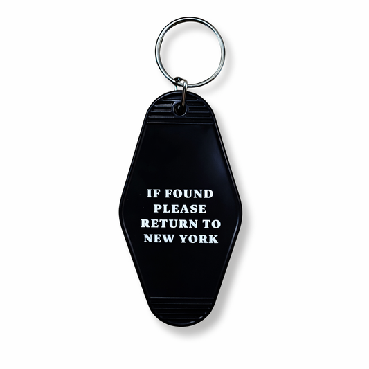 NEW YORK Double Sided Motel Keyring