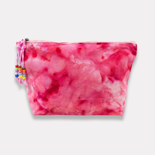 Ice Dye Organic Cotton Canva Pouch - Large
