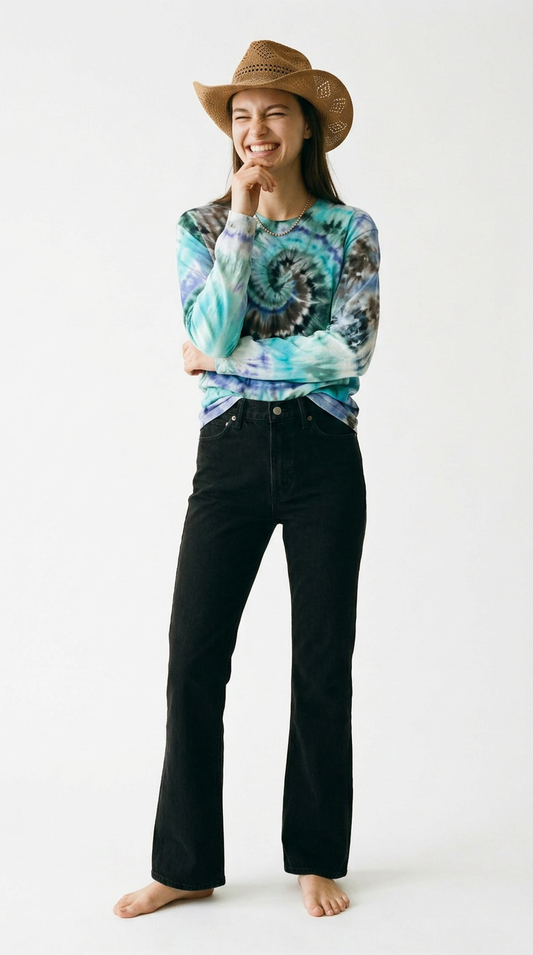 Ice Tie Dye Long Sleeves T-Shirt M