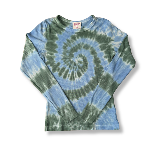 Jane long sleeves ribbed Tie Dye T-Shirt M