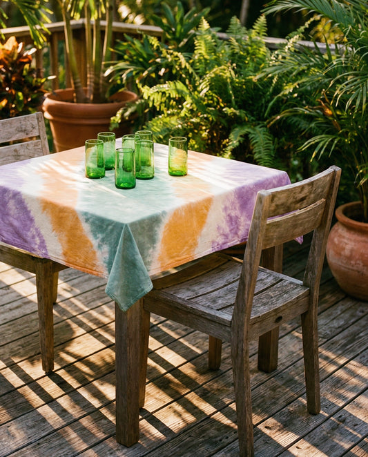 Tie Dye Tablecloth 145 x 145 cm