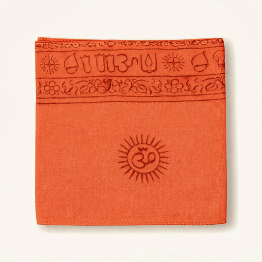 Om Cotton Sarong - Orange