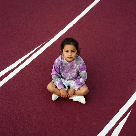 Tie Dye Sweat-Shirt KIDS with Printed Stickers!