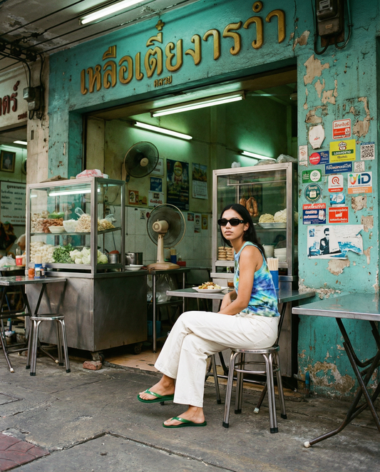 Goa Ice Dye Ribbed Tank Top S