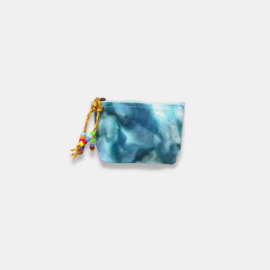 Ice Dye Organic Cotton Canva Pouch - Small