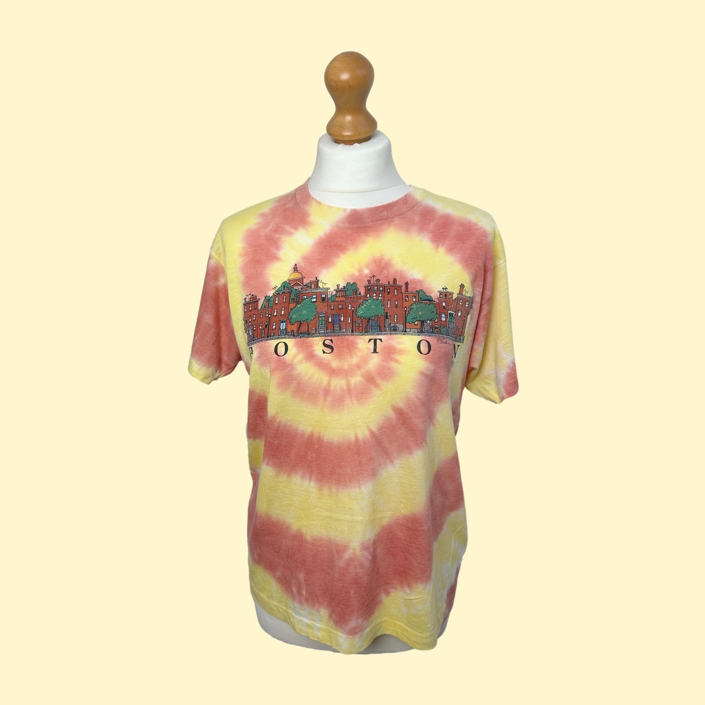 Repurposed & Reloved Boston Tie Dye T-Shirt