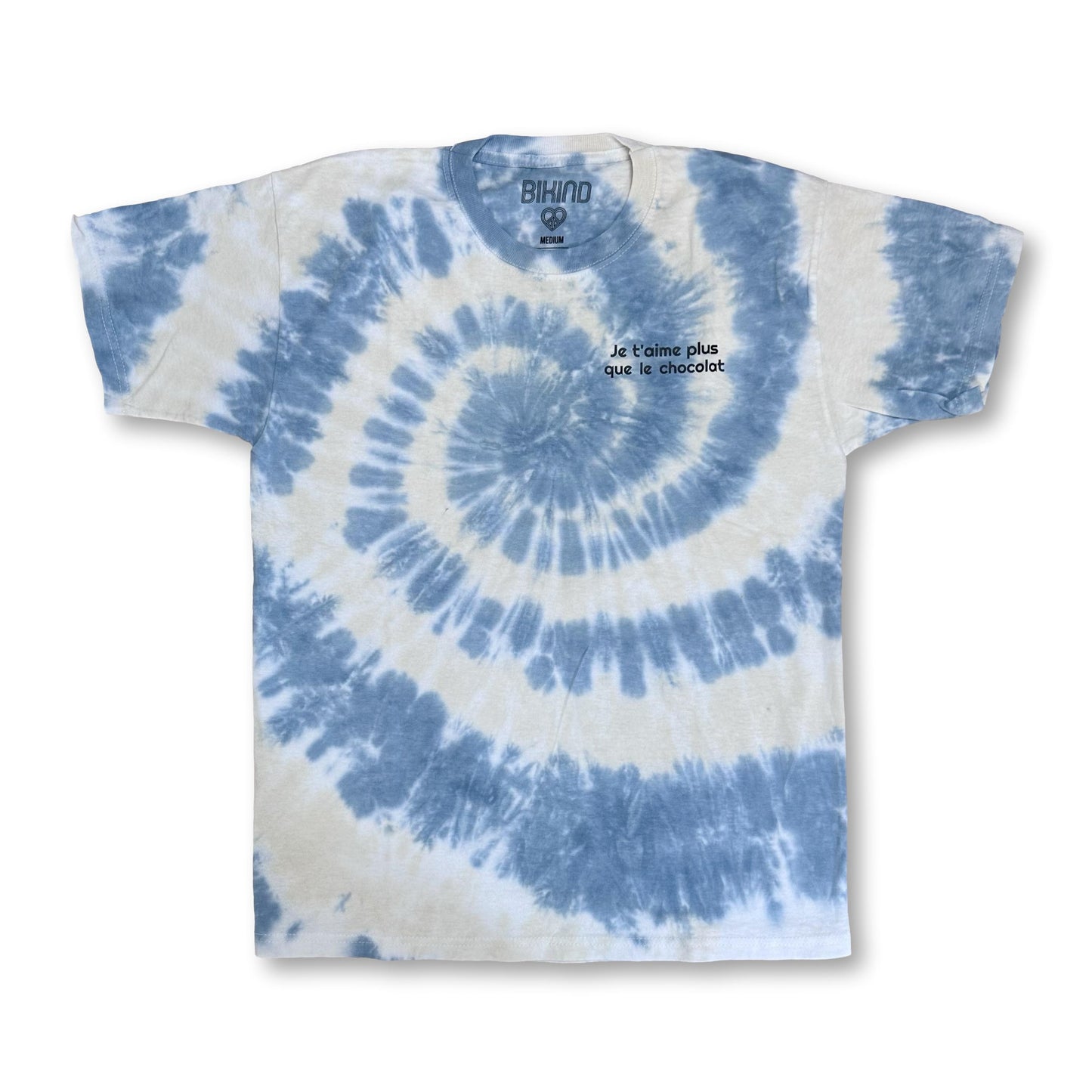 Lovina Tie Dye T-Shirt "Je t'aime plus que le chocolat" S