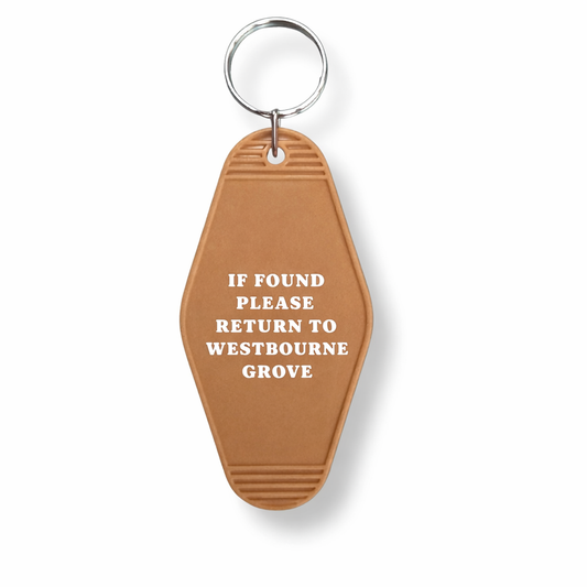 WESTBOURNE GROVE Double Sided Motel Keyring