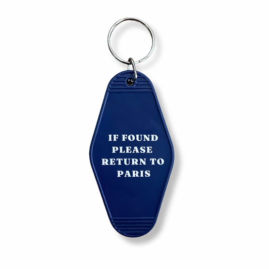 PARIS Double Sided Motel Keyring