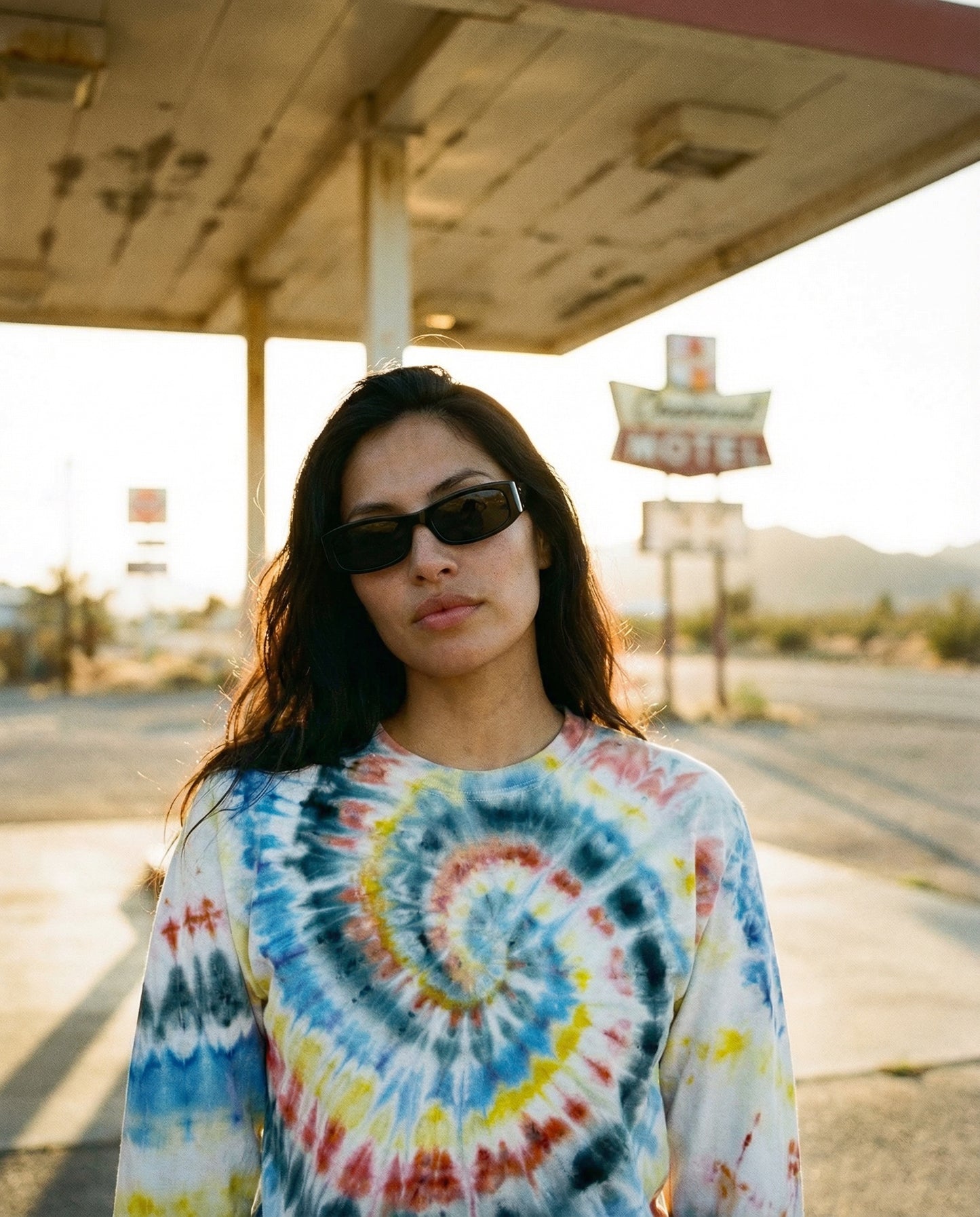 Ice Tie Dye Long Sleeves T-Shirt L