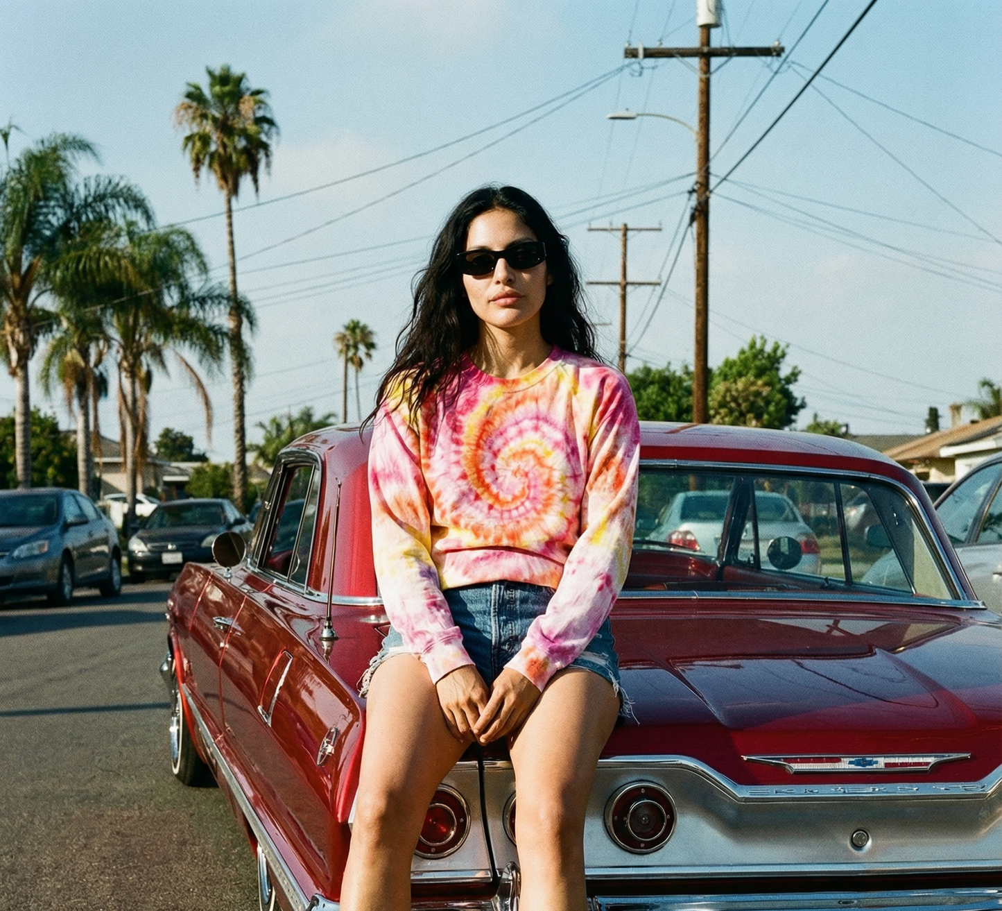 Ice Tie Dye Long Sleeves T-Shirt L