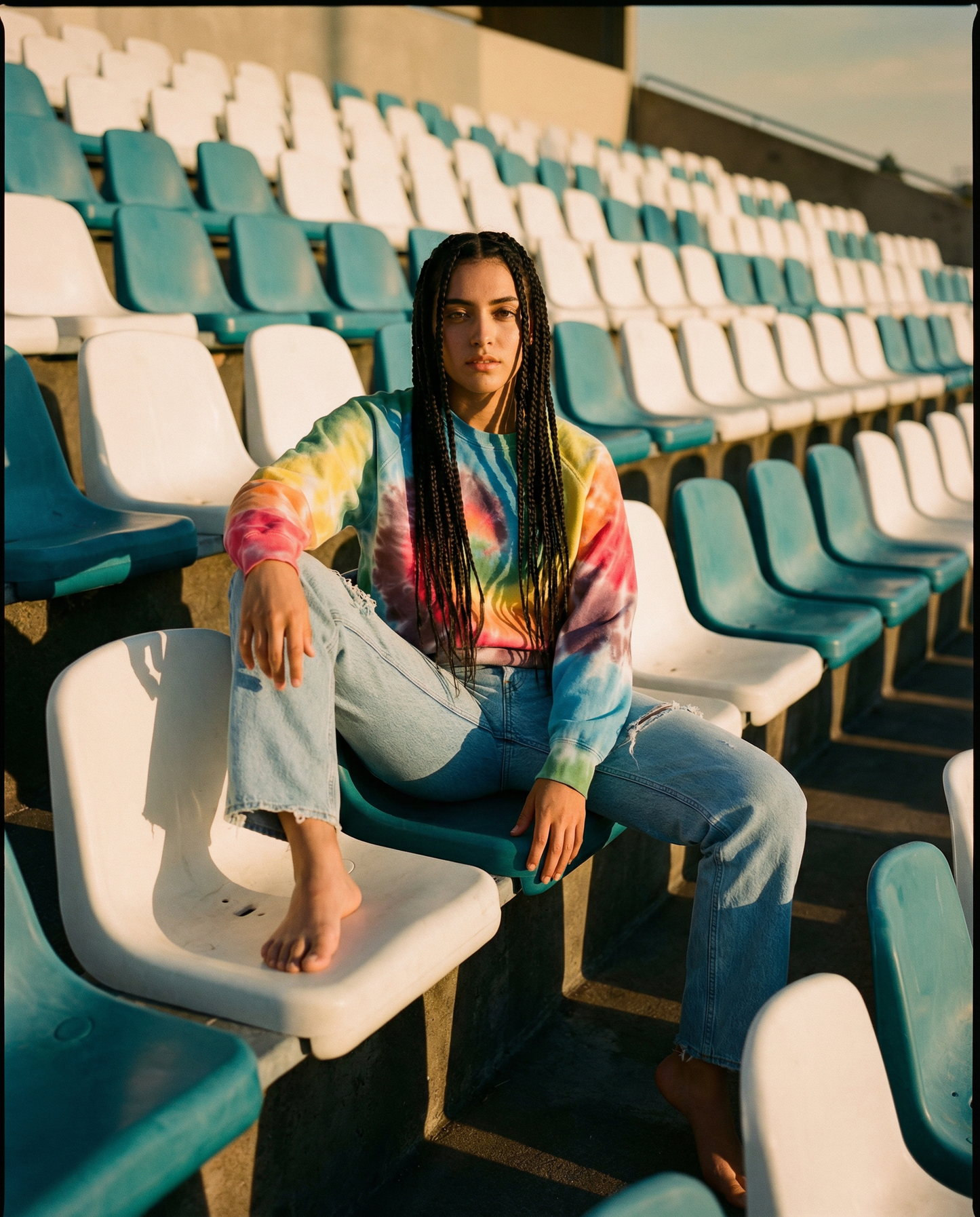 RAINBOW Tie Dye Sweat-Shirt