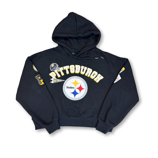 Reloved Cropped Steelers Hoodie