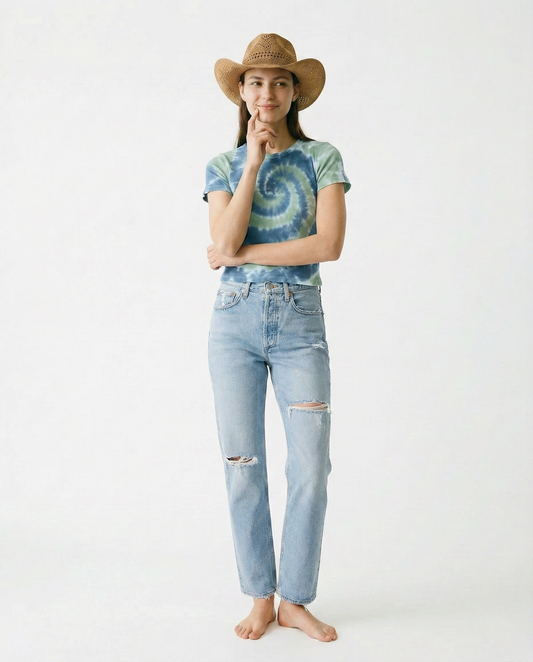 Jane ribbed Tie Dye T-Shirt M/L