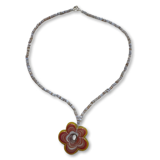 Valencia glass bead necklace