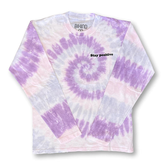 "Stay positive" Agonda Tie Dye T-Shirt L