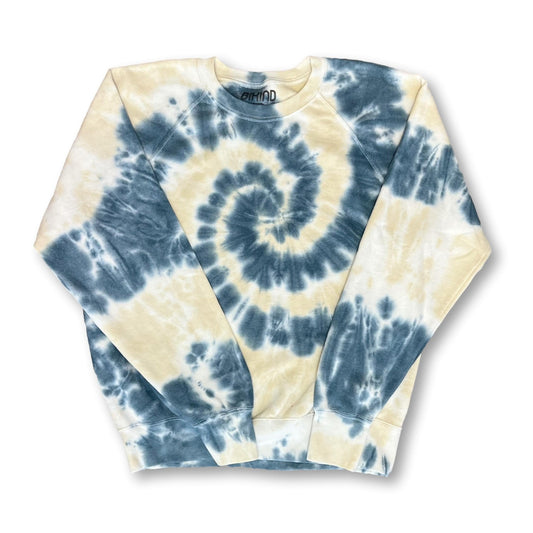 Tie Dye Sweat-Shirt Navy Beige