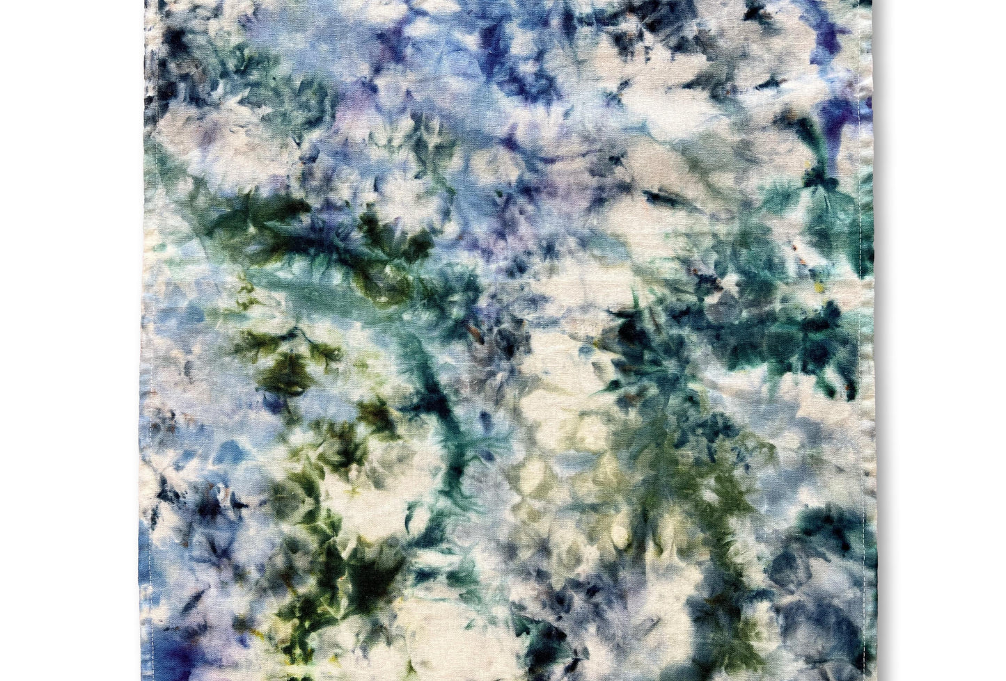 Tie Dye Table Runner Blue