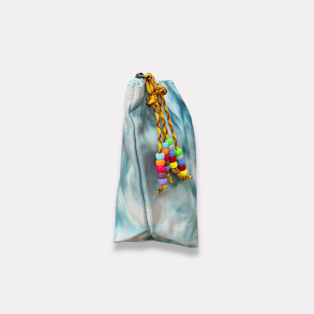 Ice Dye Organic Cotton Canva Pouch - Large