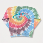 RAINBOW Tie Dye Sweat-Shirt Personalised