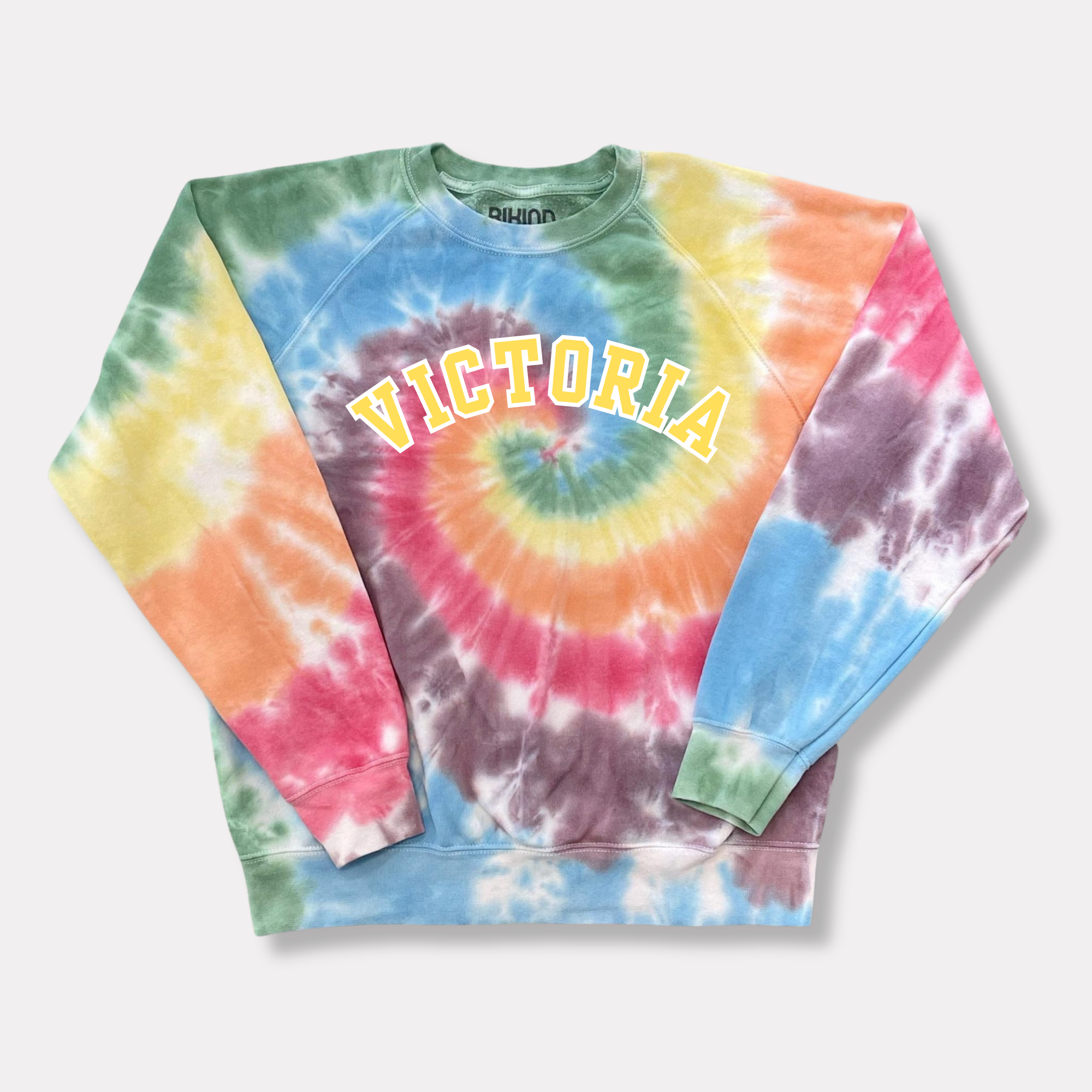 RAINBOW Tie Dye Sweat-Shirt Personalised
