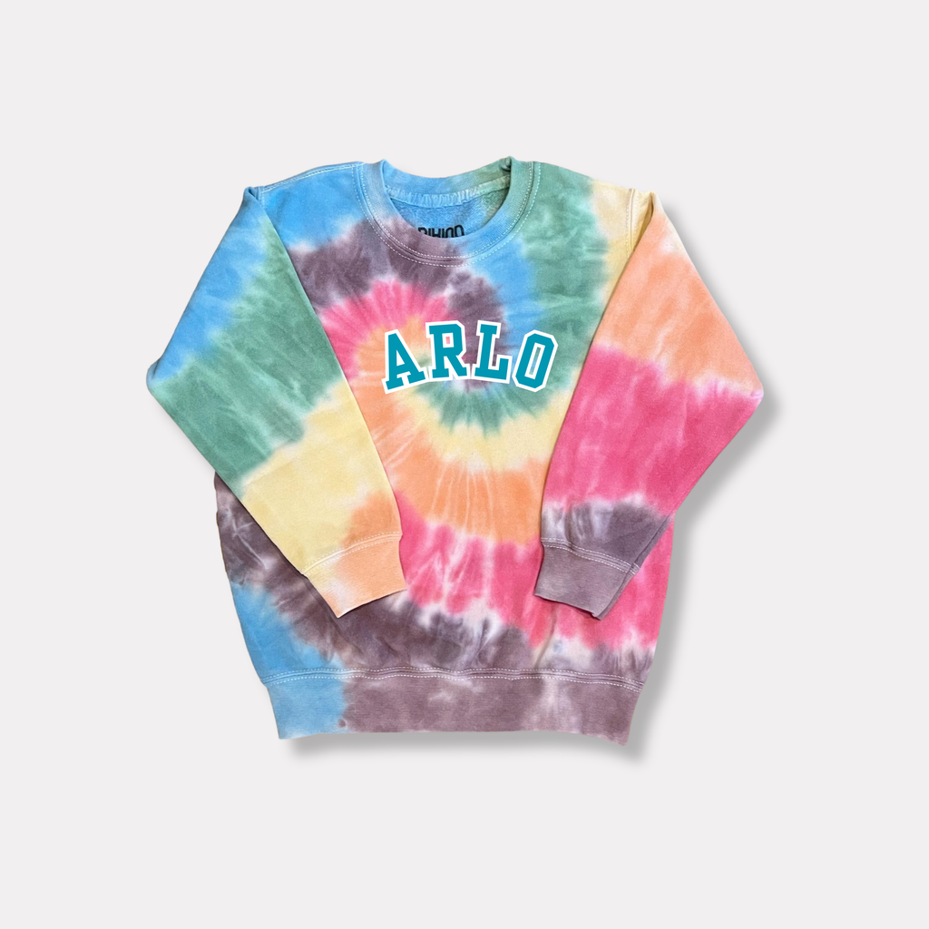 Tie Dye Sweat-Shirt KIDS RAINBOW Personalised
