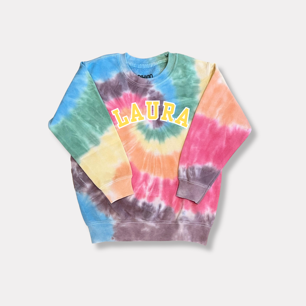 Tie Dye Sweat-Shirt KIDS RAINBOW Personalised