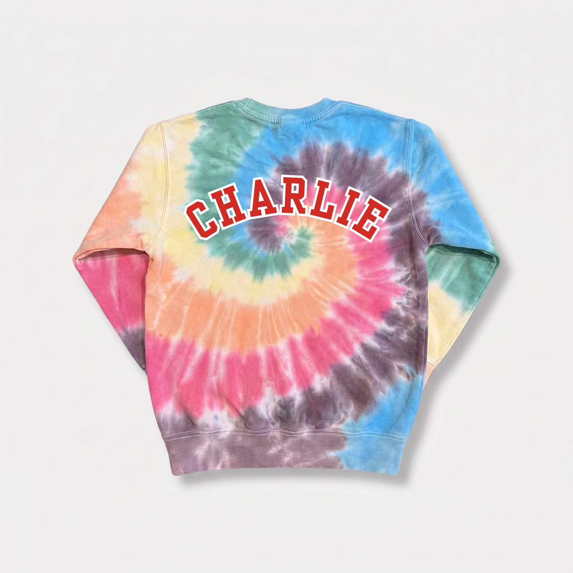 Tie Dye Sweat-Shirt KIDS RAINBOW Personalised