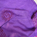 Om Cotton Sarong - Purple