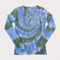 Jane long sleeve ribbed organic Tie Dye T-Shirt