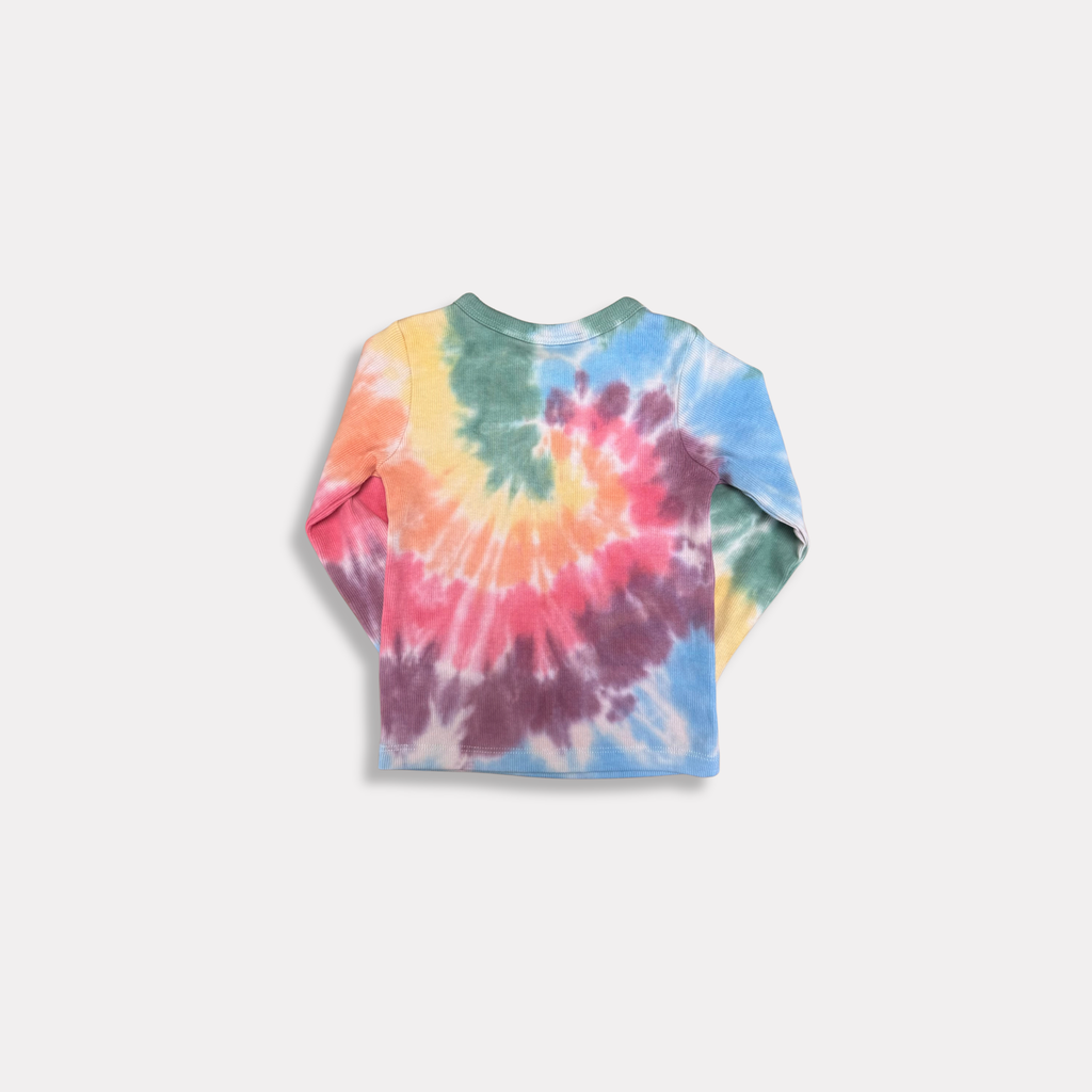 Tie Dye Ribbed RAINBOW Long Sleeves T-Shirt BABY / KID