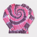 Jane long sleeve ribbed organic Tie Dye T-Shirt