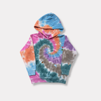 Tie Dye Hoodie KIDS with Printed Stickers!