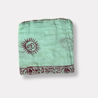 Om Cotton Sarong - Light green
