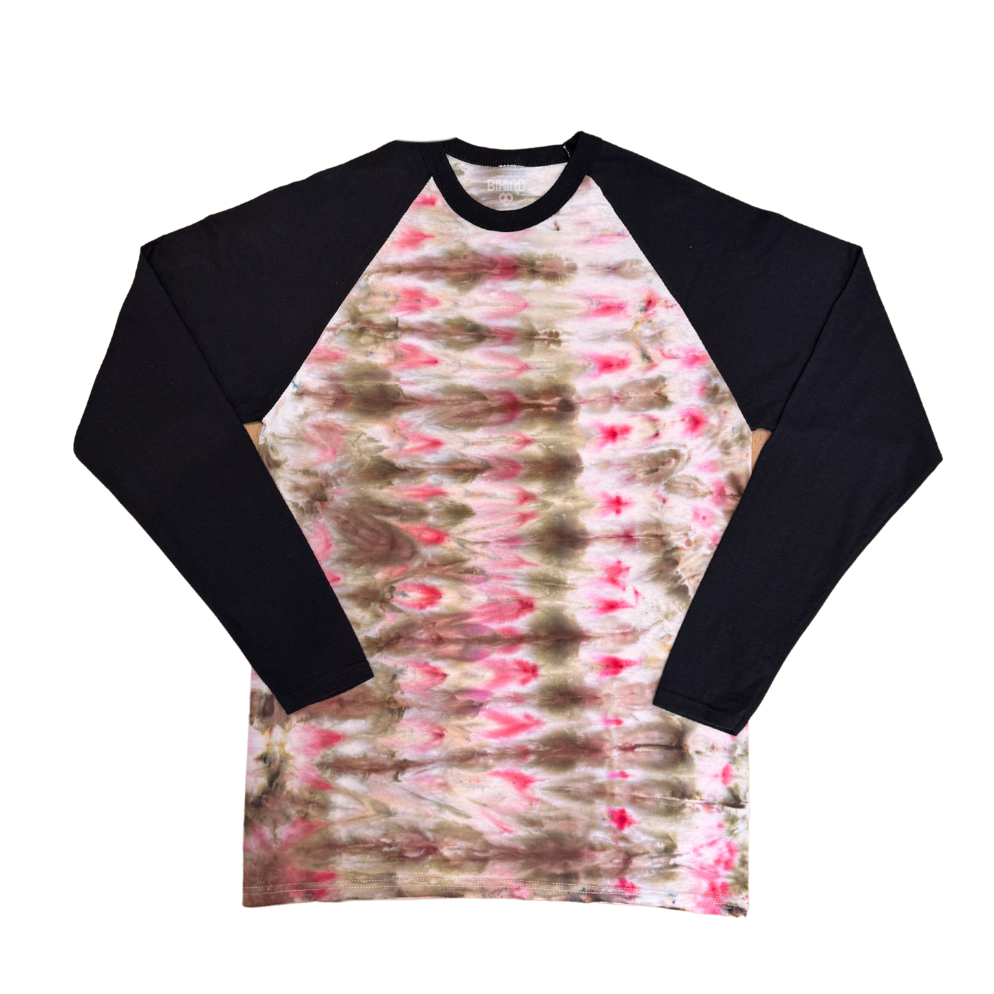 Ice Tie Dye Long Sleeves Baseball T-Shirt M