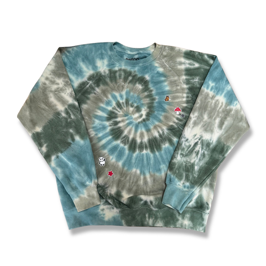 Amal Tie Dye Sweat-Shirt with Printed Stickers !