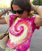Jane ribbed Tie Dye T-Shirt S/M