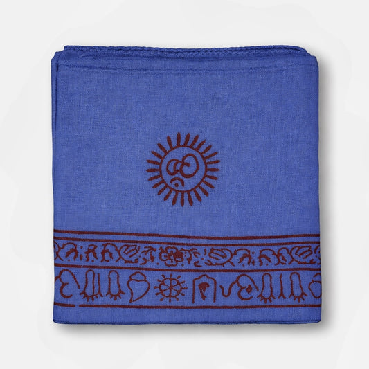 Om Cotton Sarong - Lavender Blue