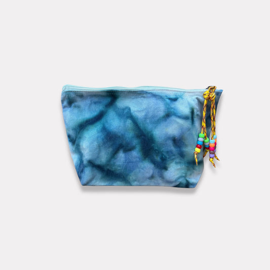 Ice Dye Organic Cotton Canva Pouch - Medium