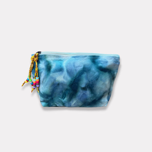 Ice Dye Organic Cotton Canva Pouch - Medium