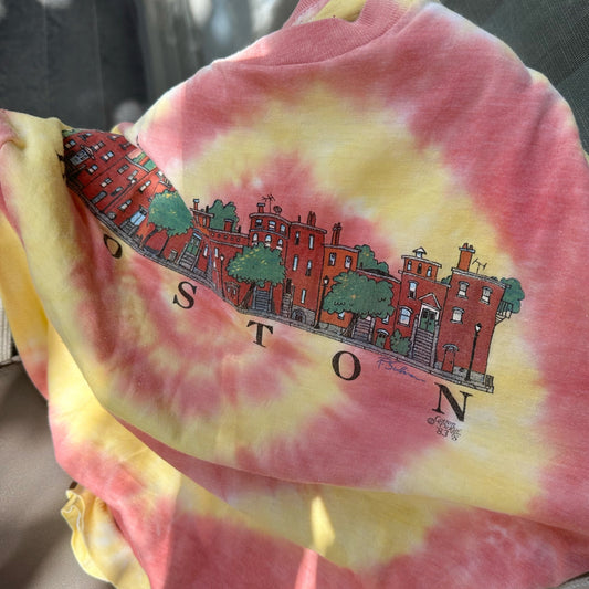 Repurposed & Reloved Boston Tie Dye T-Shirt