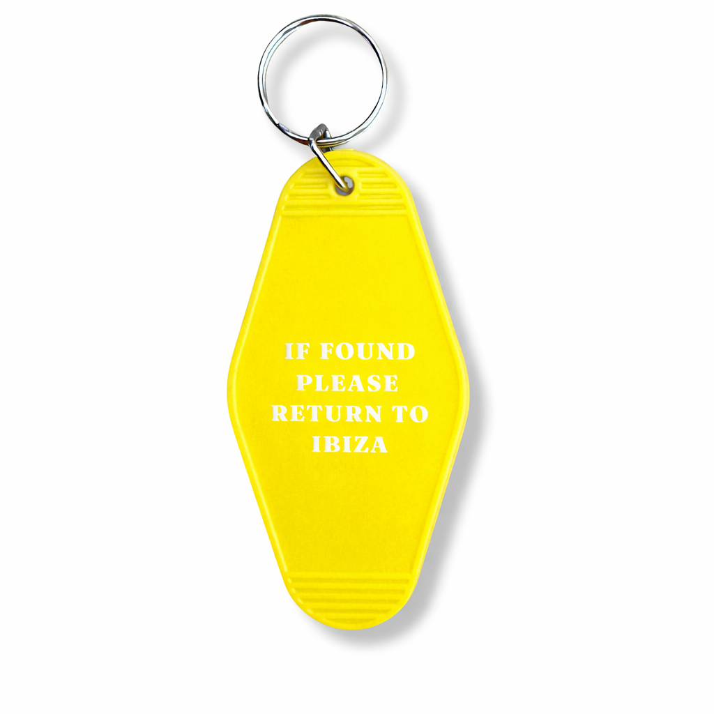 IBIZA Double Sided Motel Keyring