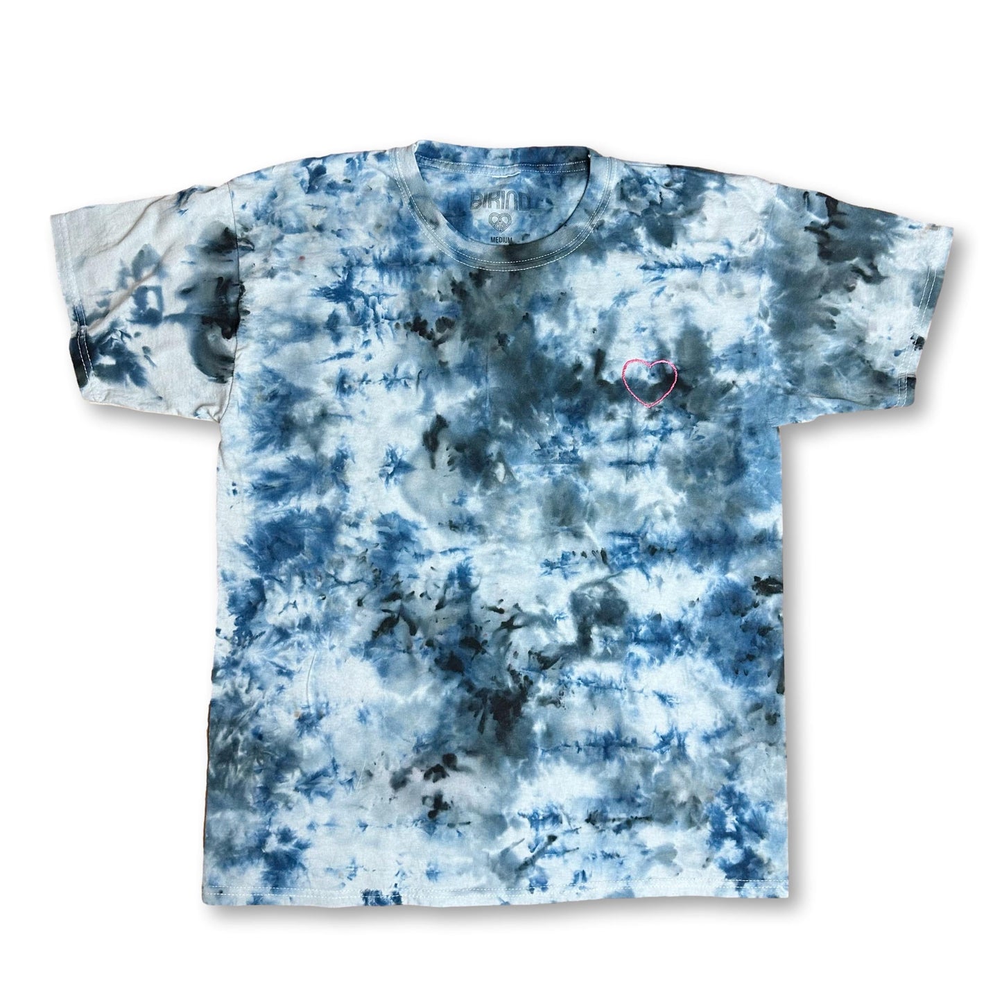 Embroidered Ice Tie Dye T-Shirt M