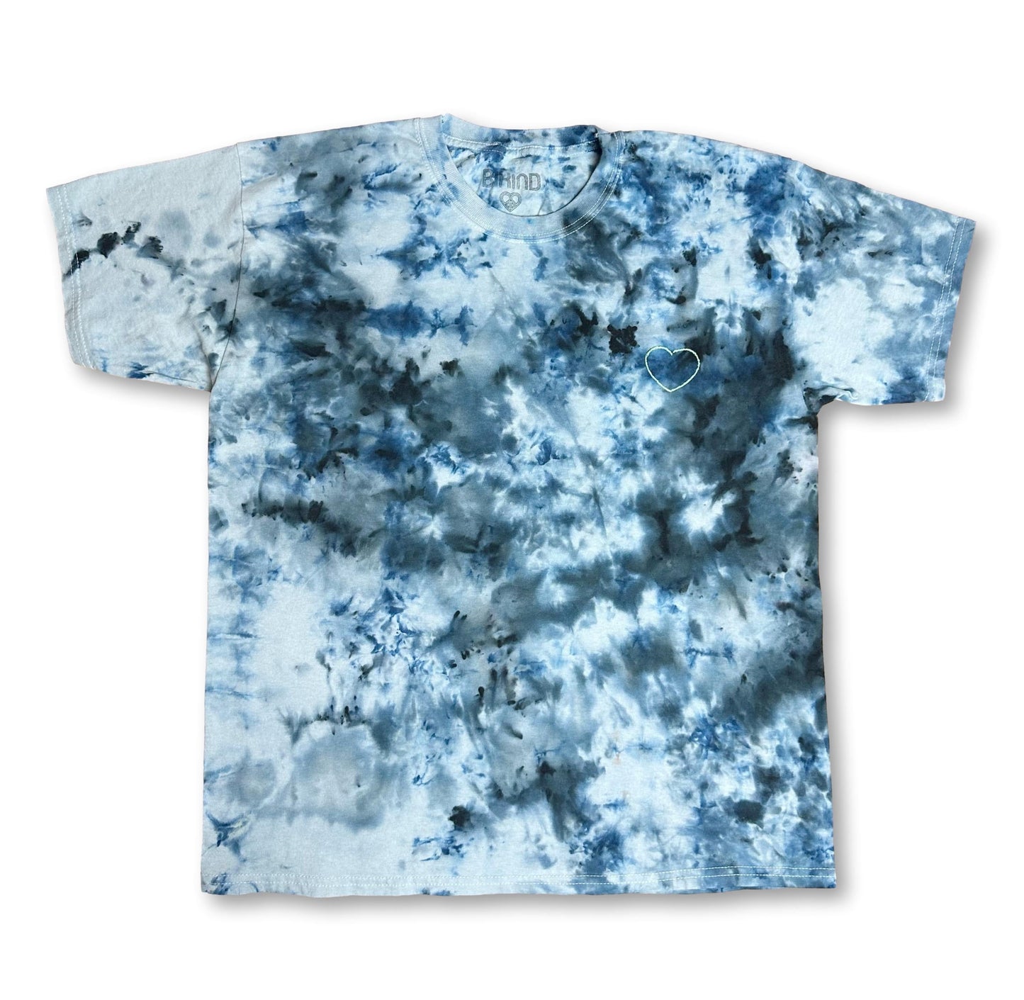 Embroidered Ice Tie Dye T-Shirt L