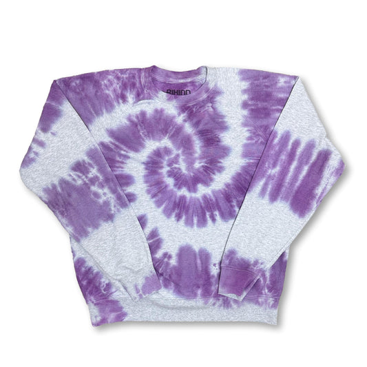 Amal Tie Dye Sweat-Shirt Heather Grey & Purple