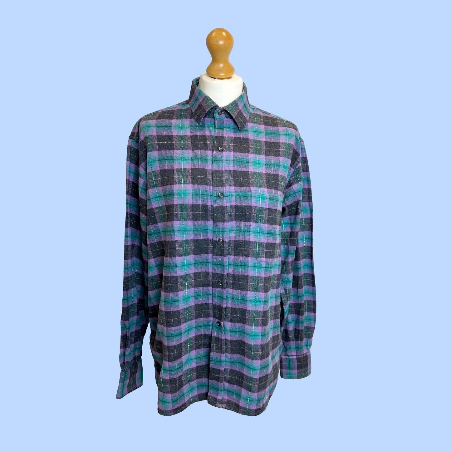 Reloved Oversized Checked Shirt Shirt