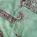 Om Cotton Sarong - Light green