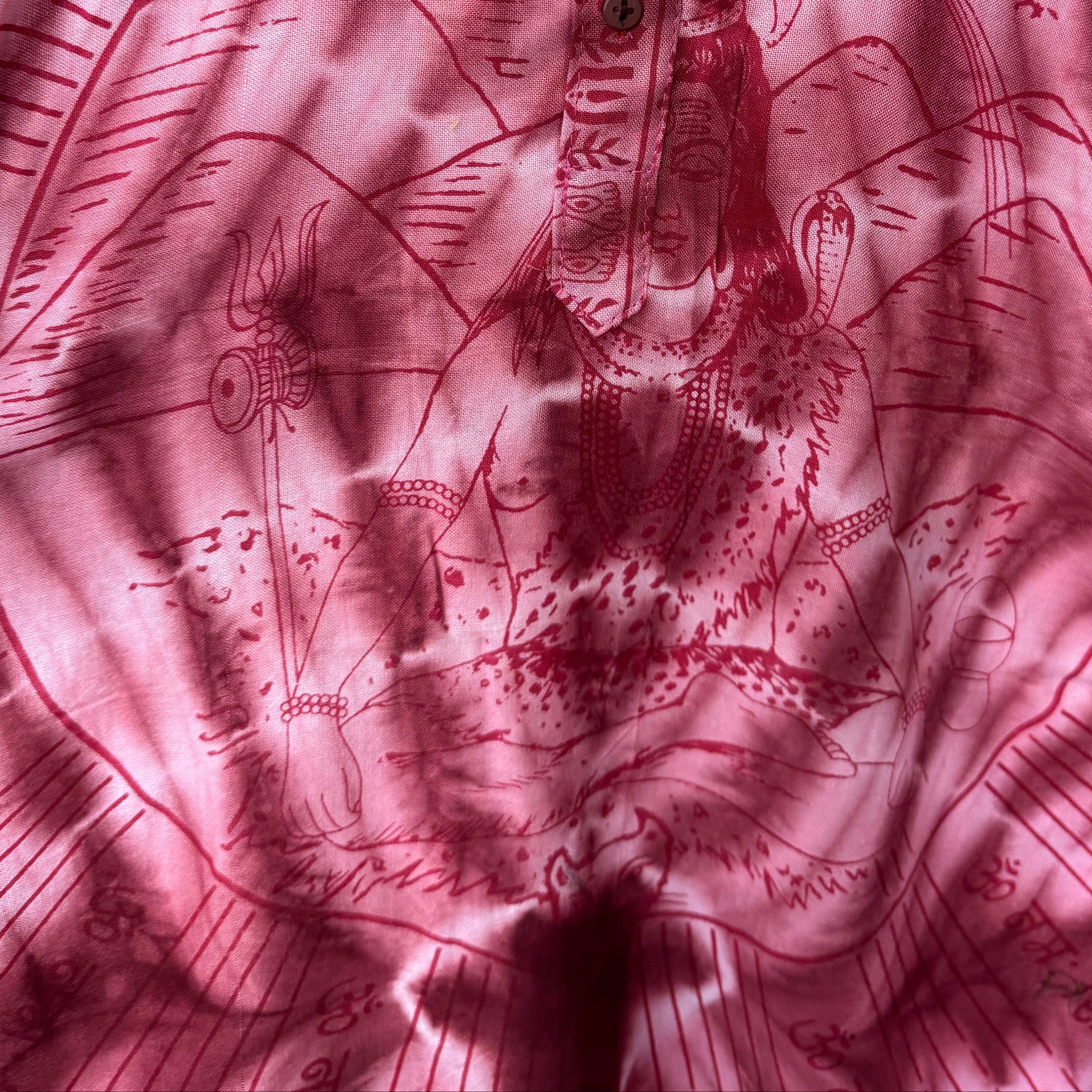 Om Tie Dye Summer Blouse Handmade