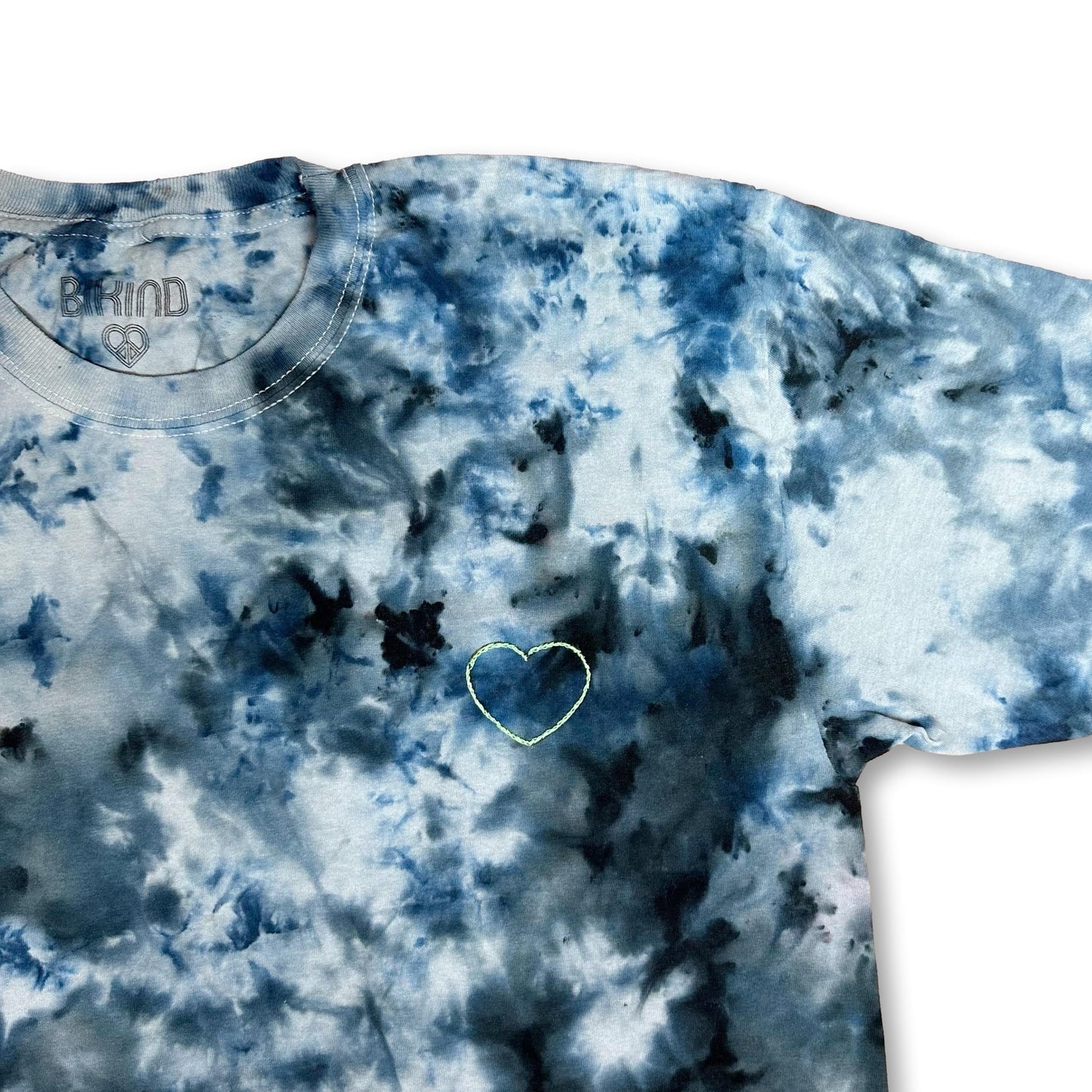 Embroidered Ice Tie Dye T-Shirt L