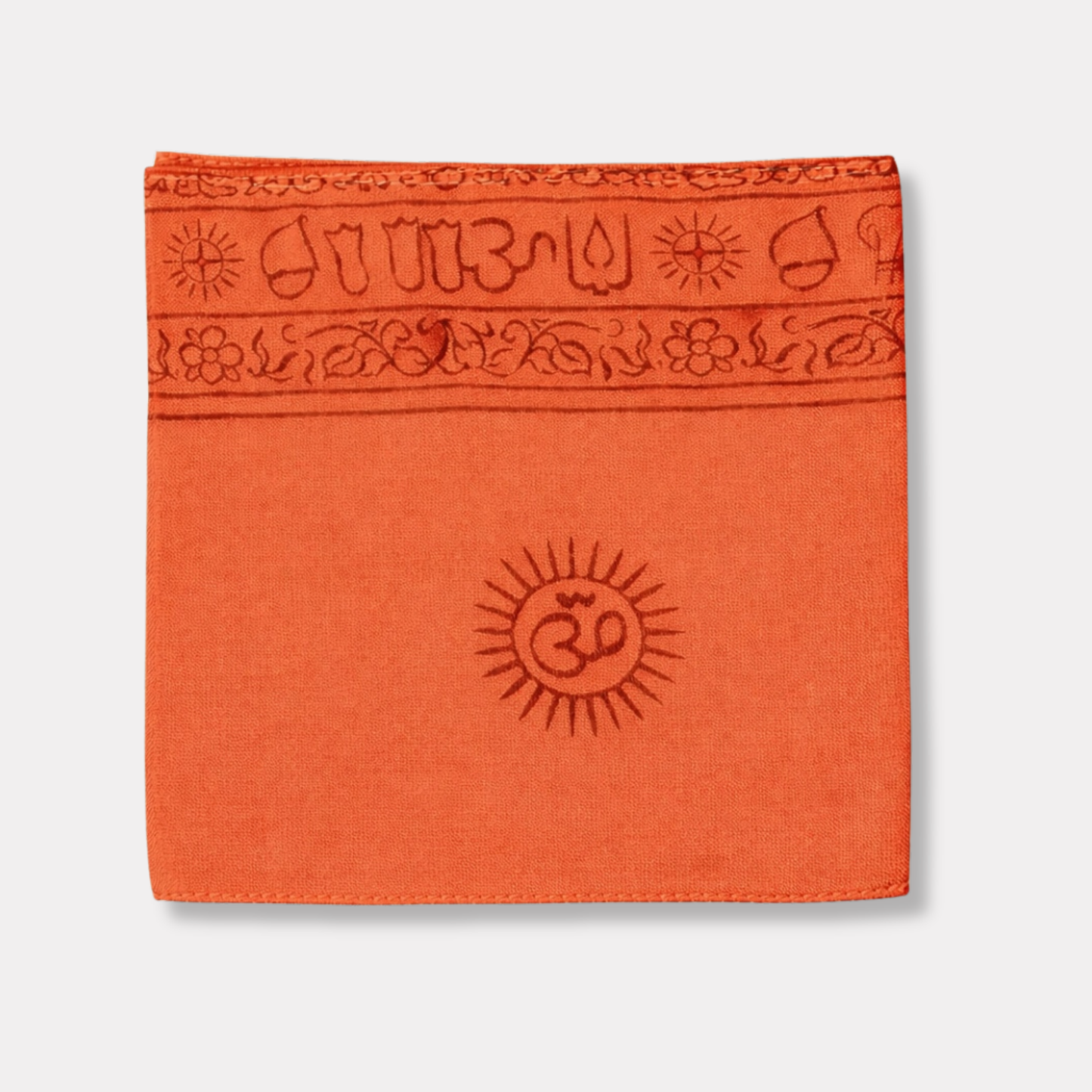 Om Cotton Sarong - Orange